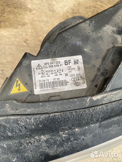 Фара левая audi A3 8P рест