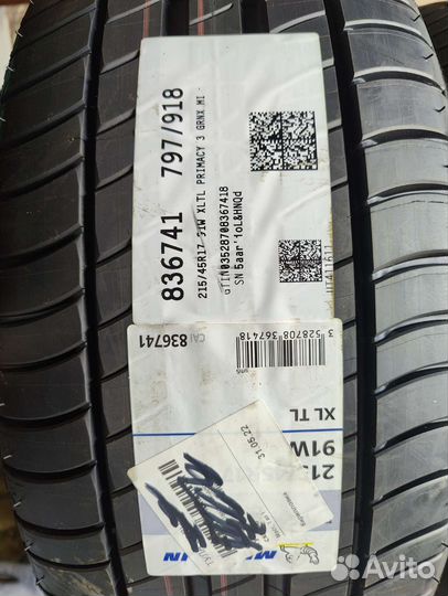 Michelin Primacy 3 215/4.5 R17 91W