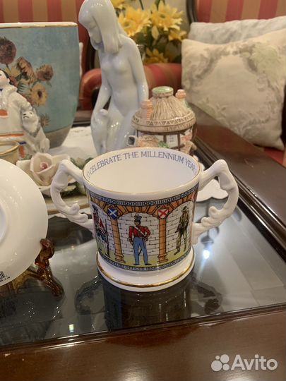 Кружка, блюдце, ваза, Англия фарфор