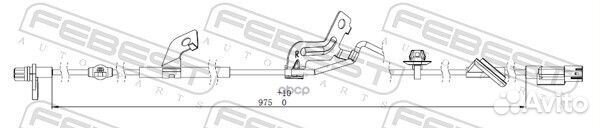 Датчик abs зад прав 04606006 Febest
