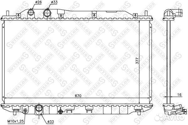 Радиатор двигателя stellox, 1026681SX