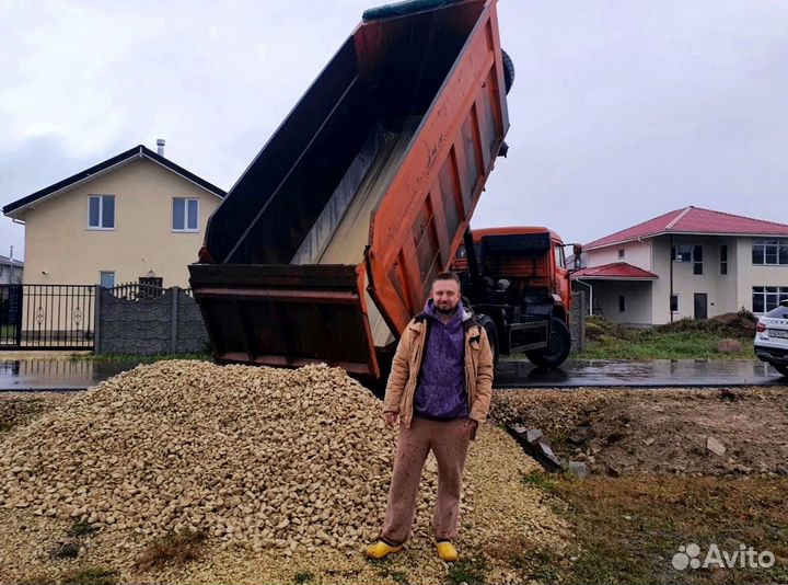 Щебень гравийный под подушку