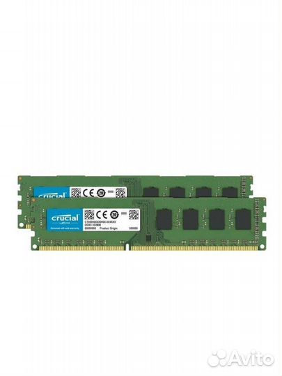 Оперативная память Crucial ddr3 16 gb 1333 1866mhz