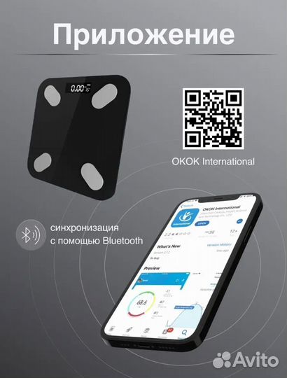 Весы напольные умные