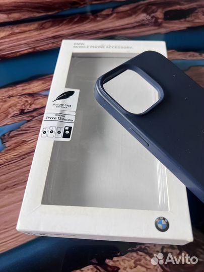Чехол BMW-M Liquid Silicone для iPhone 13 Pro Max