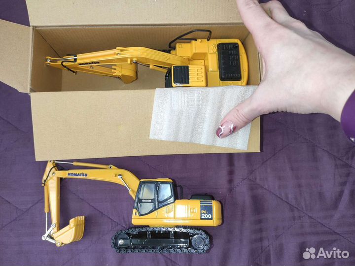 Масштабные модели техники Komatsu, новые