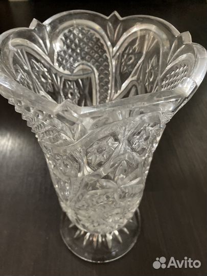 Ваза хрустальная на ножке СССР