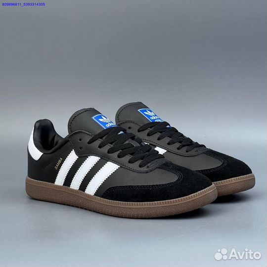 Кроссовки Adidas Samba Black (Арт.84017)