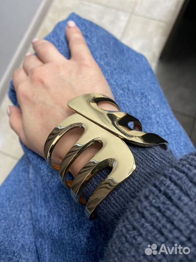 Браслет женский широкий металлический