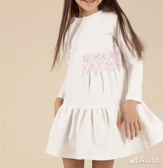 Платье хлопковое 134