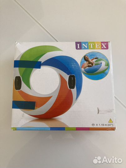 Надувной круг intex новый