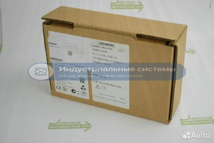 Частотный преобразователь Siemens 6SL3210-1NE13-1A