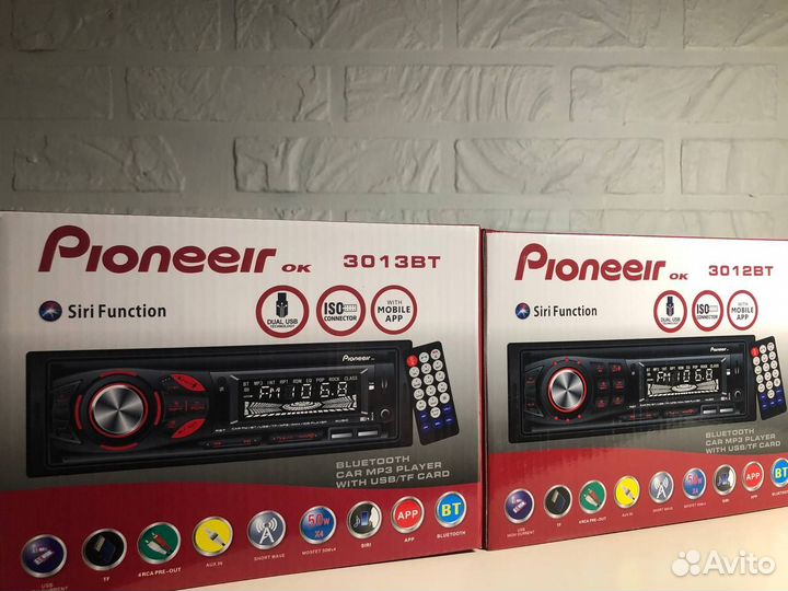 Автомагнитола Pioneer с bluetooth