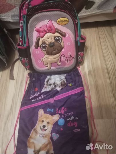 Отдам портфель +мешок