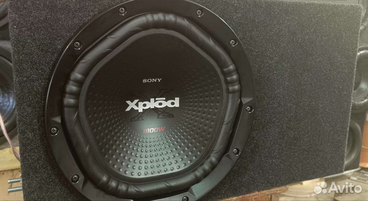 Сабвуфер sony xplod 1800w max с усилителем