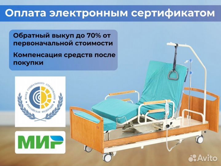 Кровать медицинская функциональная