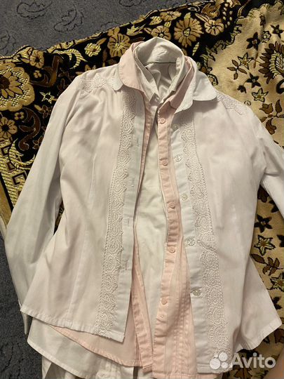 Рубашка школьная 146 девочки