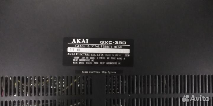 Дека akai GXC-39D 100v jpn