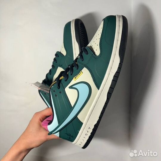 Кроссовки Nike Dunk аниме LUX кожа новые