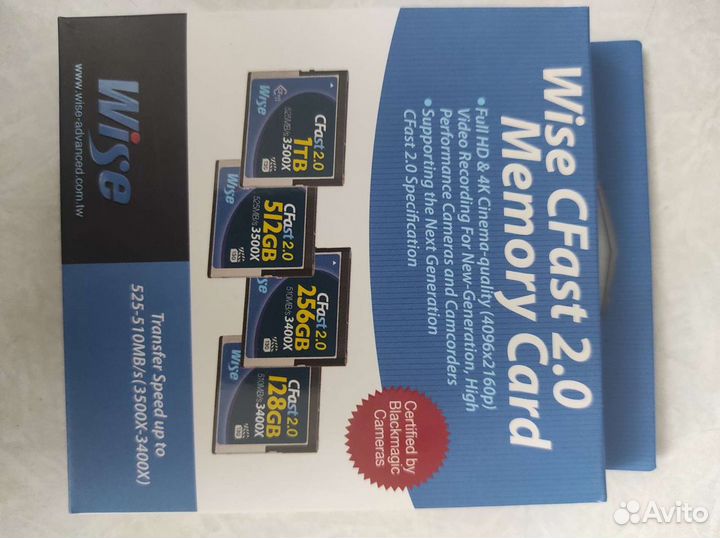 Wise CFast 2.0 memory card 256gb