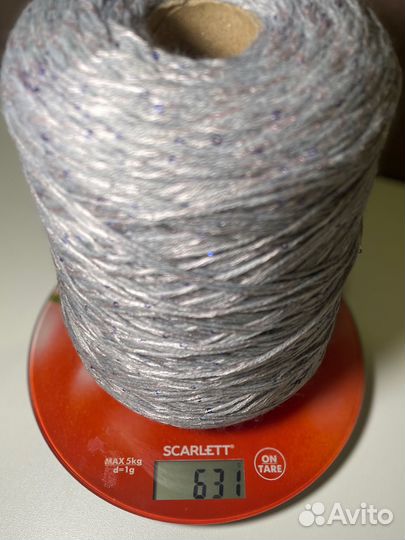 Пряжа меринос/акрил с пайетками