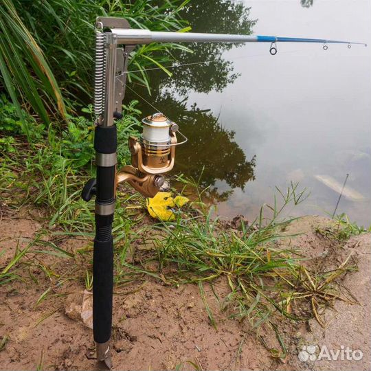 Удилище с катушкой Fish Raid самоподсекающая удочка с катушкой и держателем, от 40 гр до 80гр, 270см