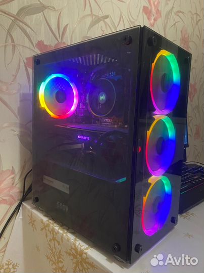 Мощный игровой пк Ryzen 5 2600/16gb/1060 6gb