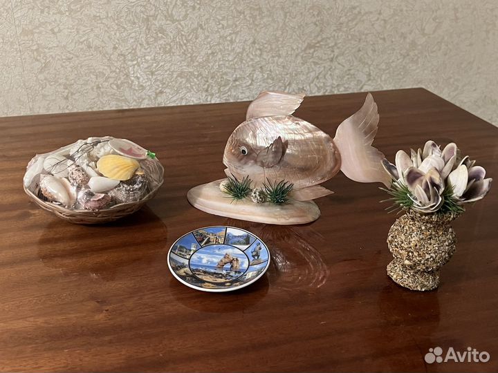 Сувениры из ракушек, сувенирная тарелка