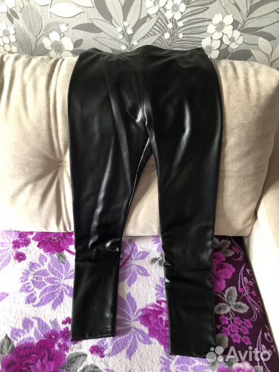 Кожаные брюки женские