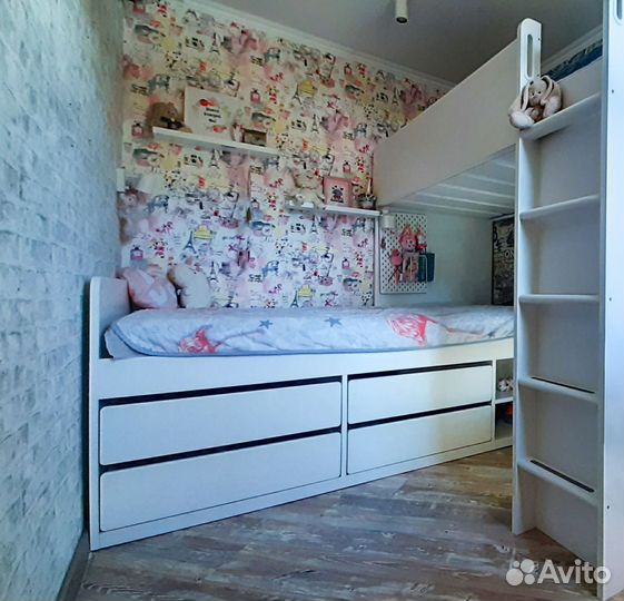 Кровать с ящиками икеа слэкт