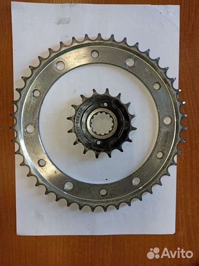 Цепь DID и звëзды с Honda VFR 800