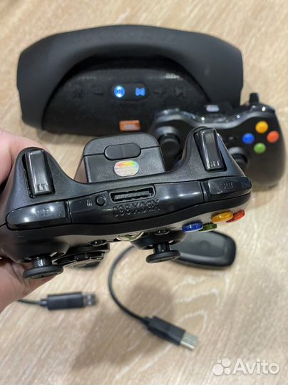Геймпад xbox 360 беспроводной + адаптер