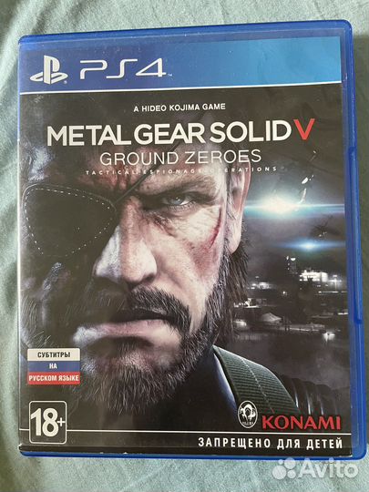 Игра для приставки PS4, metal gear solid 5