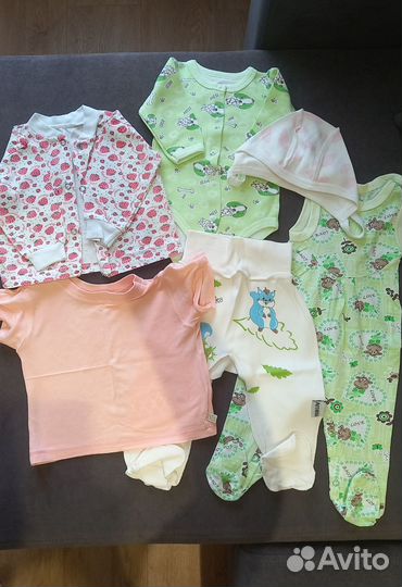 Детские вещи пакетом на девочку от 0 до 2 лет