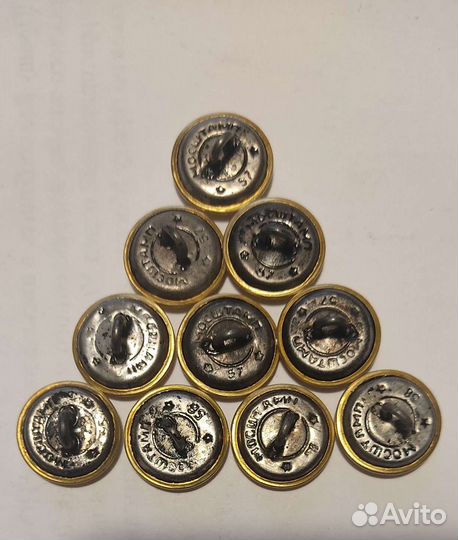 Комплект звёздочек и пуговиц на погоны ВОВ