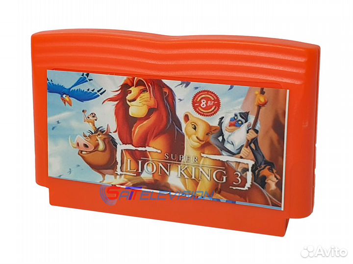 Картридж 8 bit lion king 3 super