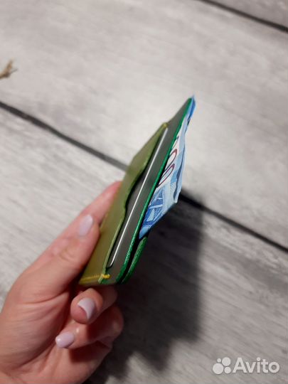 Мини картхолдер из натуральной кожи