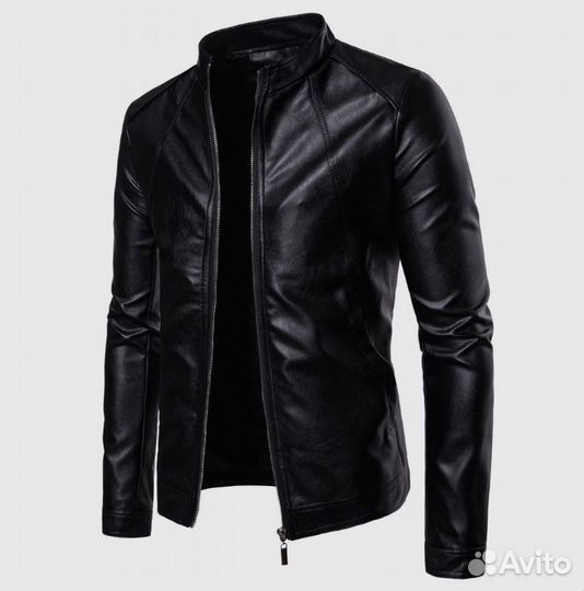 Кожаная куртка мужская (подрастковая)