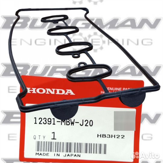 Прокладка клапанной крышки honda CBR600 12391-MBW