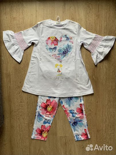 Туника и леггинсы на девочку 3-8лет