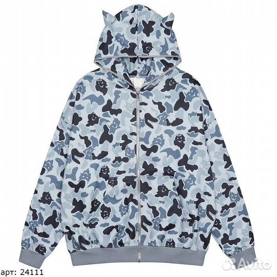 Худи Голубое