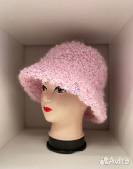 Панама вязанная теплая