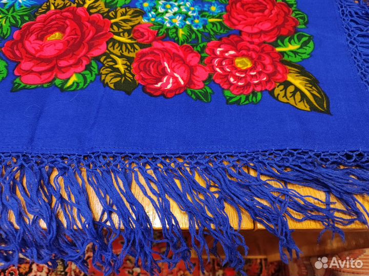 Павловопосадский платок СССР, шерсть 150см