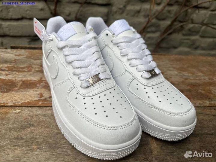 Nike AIR force 1 LOW белые унисекс хит 2024