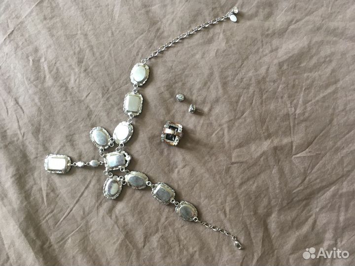 Колье с цирконом