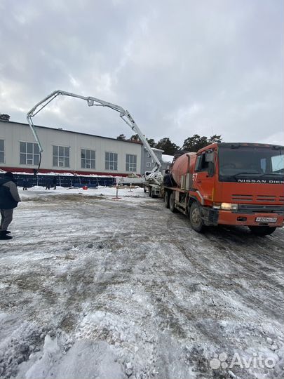 Доставка бетона миксером