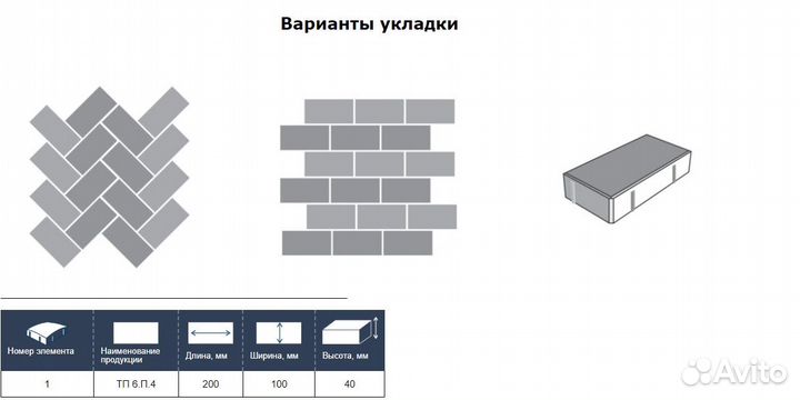 Брусчатка тротуарная плитка цветная