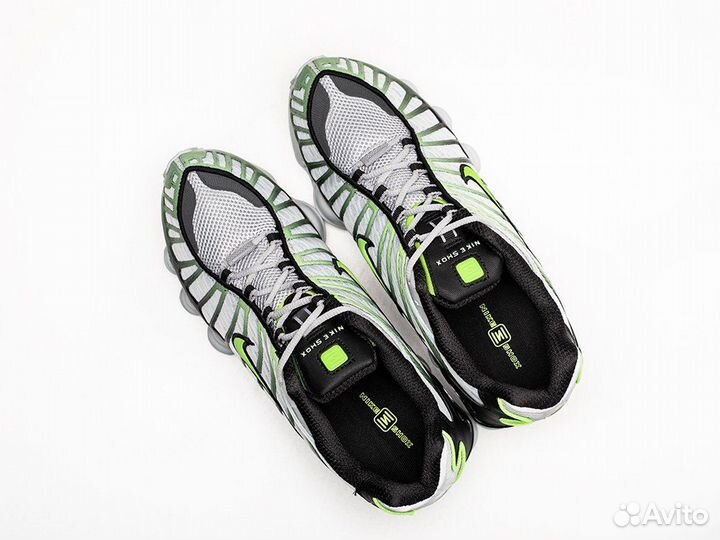 Кроссовки Nike Shox TL Wolf Grey Lime (41-45)