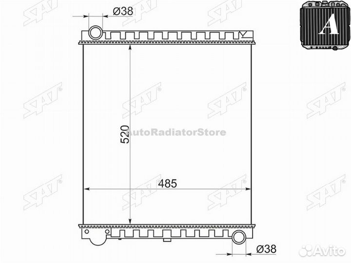 Радиатор Mazda Titan 89-00