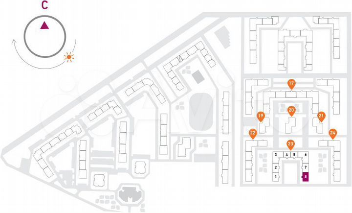 Квартира-студия, 22,4 м², 16/17 эт.